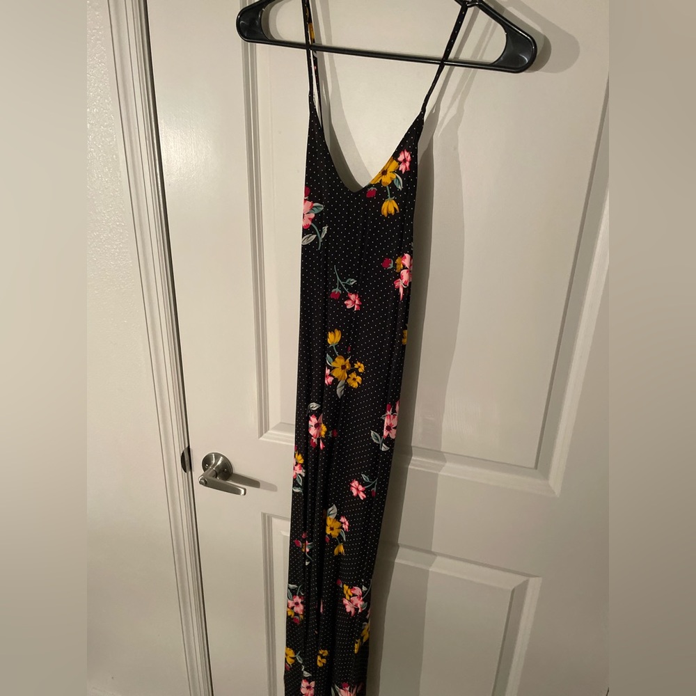 Black and floral dress